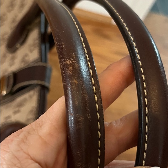 Dooney & Bourke Signature Canvas Satchel, Excellent - Picture 7 of 16